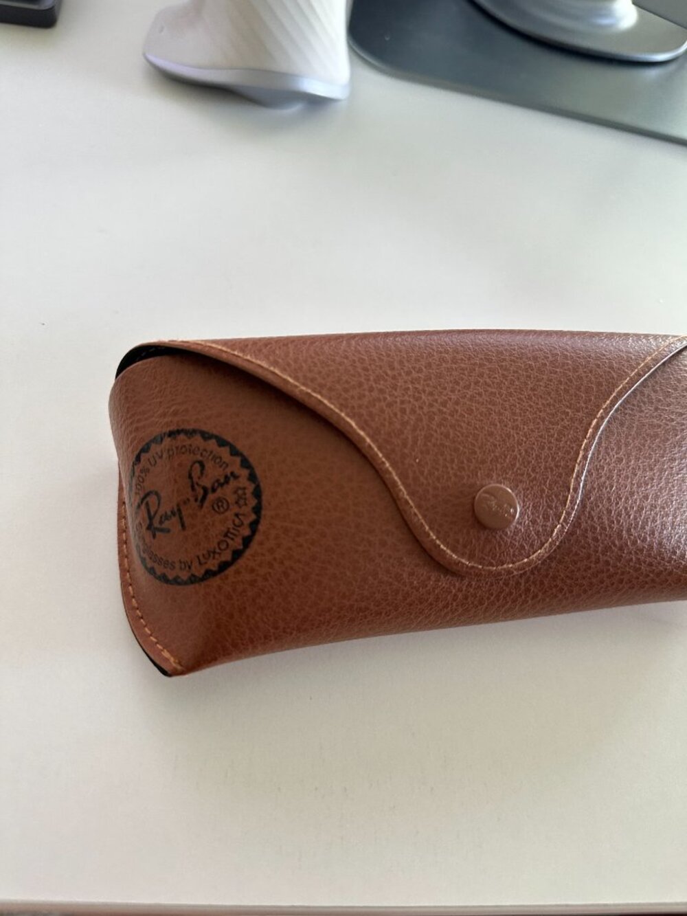 Ray-Bans RB2180 Sunglasses with Case Brown Frame-Blue - Picture 2 of 5